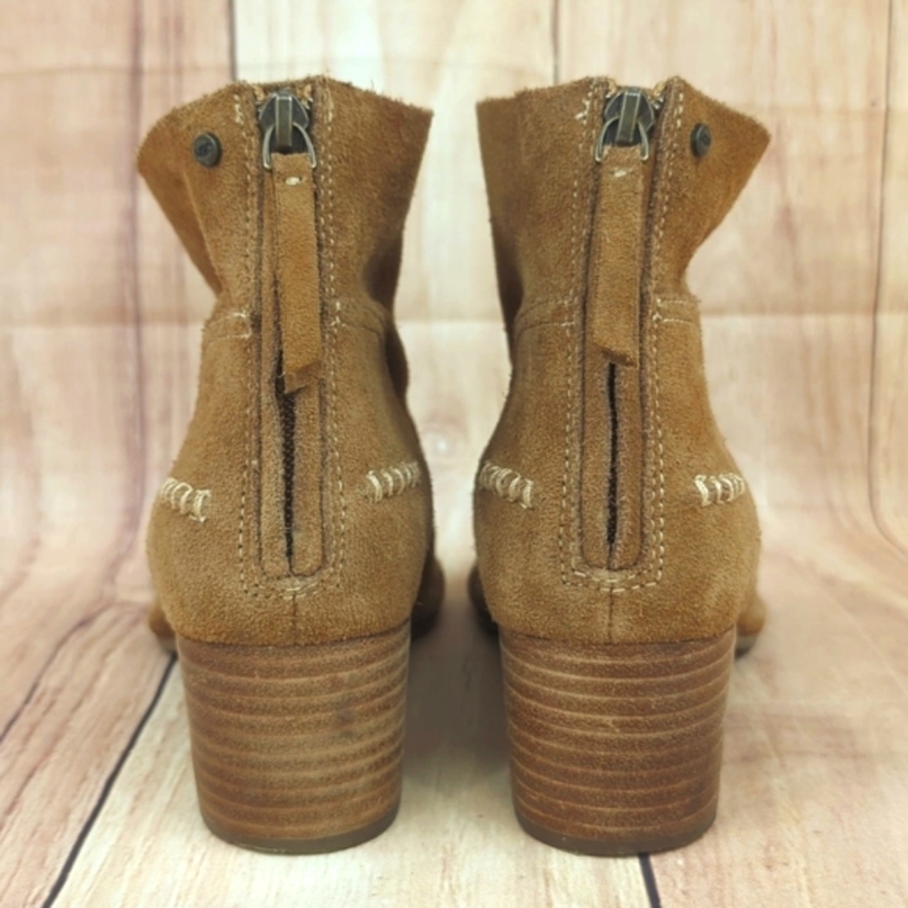 UGG Bandera Suede Ankle Boots in Chestnut/Tan Sz 8.5 - Picture 4 of 9